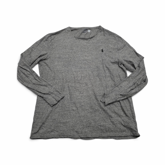 Playera Ralph Lauren Xgrande Xl Gris Pony Negro (Usado)