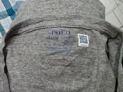 Playera Ralph Lauren Xgrande Xl Gris Pony Negro (Usado)