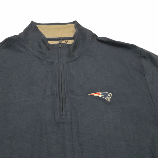 Sueter Vineyard Vines Xgrande Xl Patriotas Cierre Corto Azul (Usado)