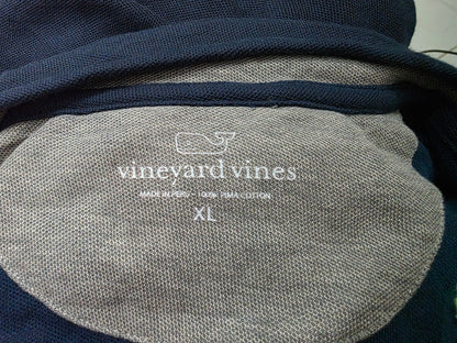 Sueter Vineyard Vines Xgrande Xl Patriotas Cierre Corto Azul (Usado)