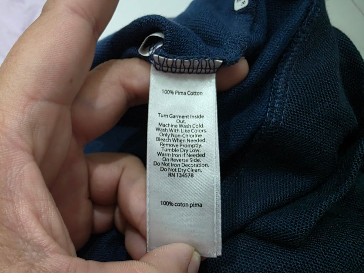 Sueter Vineyard Vines Xgrande Xl Patriotas Cierre Corto Azul (Usado)