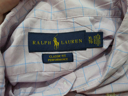 Camisa Ralph Lauren Xgrande Xl Classic Fit Rosa Geometrico (Usado)