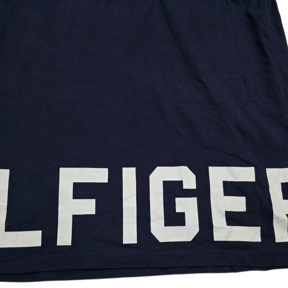Playera Tommy Hilfiger Xgrande Xl Polo Azul Letras Grandes (Usado)