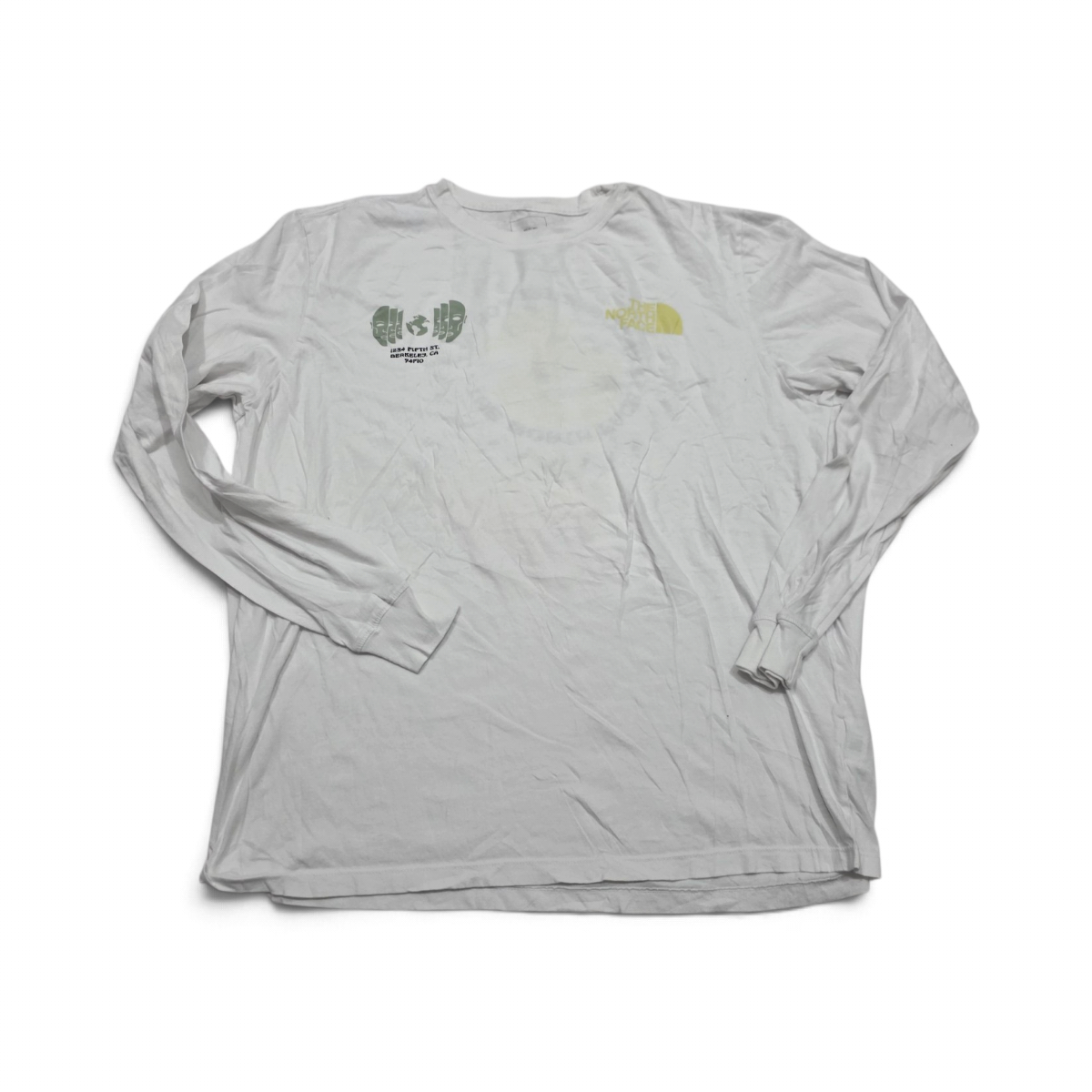 Playera The North Face Xgrande Xl Blanca Manga Larga (Usado)