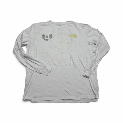Playera The North Face Xgrande Xl Blanca Manga Larga (Usado)