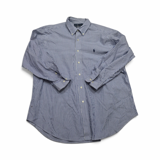 Camisa Ralph Lauren 17 1/2 32-33 Classic Fit Azul Lineas (Usado)