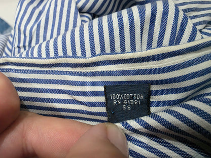 Camisa Ralph Lauren 17 1/2 32-33 Classic Fit Azul Lineas (Usado)