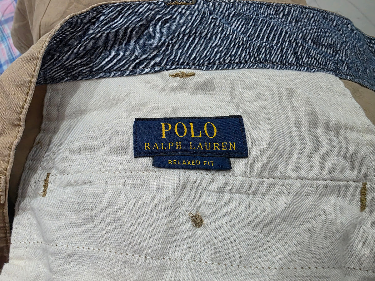 Bermuda Ralph Lauren Talla 40 Relaxed Fit Cafe (Usado)
