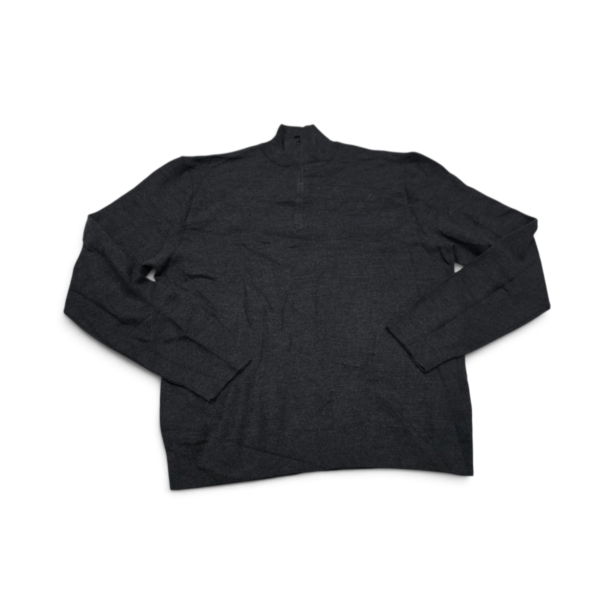 Sueter Ralph Lauren Xgrandexl Purple Label Cierre Corto Gris (Usado)