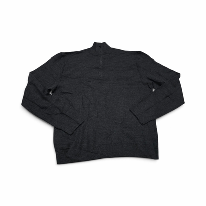 Sueter Ralph Lauren Xgrandexl Purple Label Cierre Corto Gris (Usado)