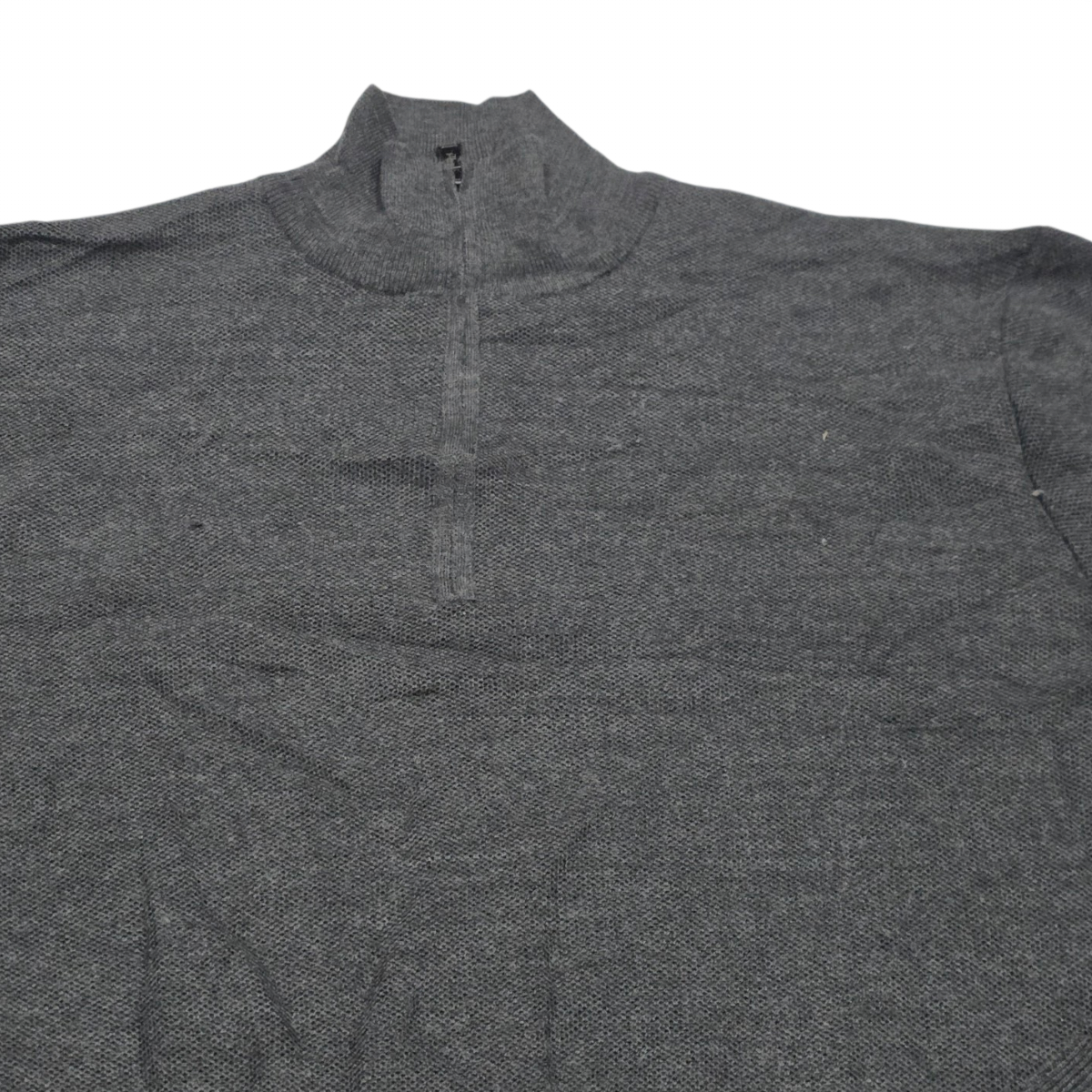 Sueter Ralph Lauren Xgrandexl Purple Label Cierre Corto Gris (Usado)