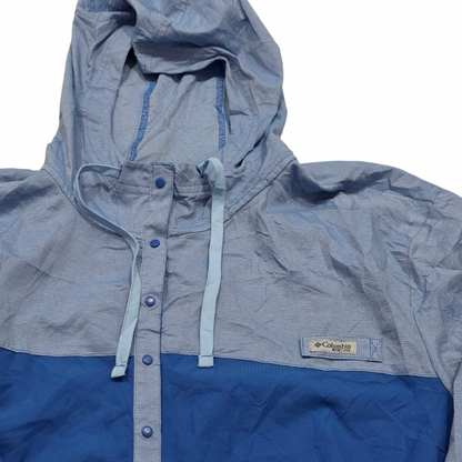 Chamarra Columbia 2x Rompevientos Azul (Usado)