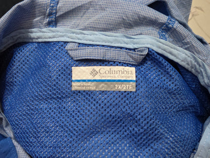 Chamarra Columbia 2x Rompevientos Azul (Usado)