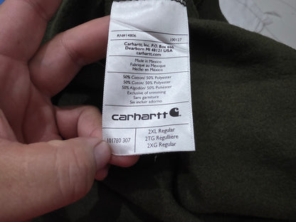 Sudadera Carhartt 2xl Original Fit Verde (Usado)