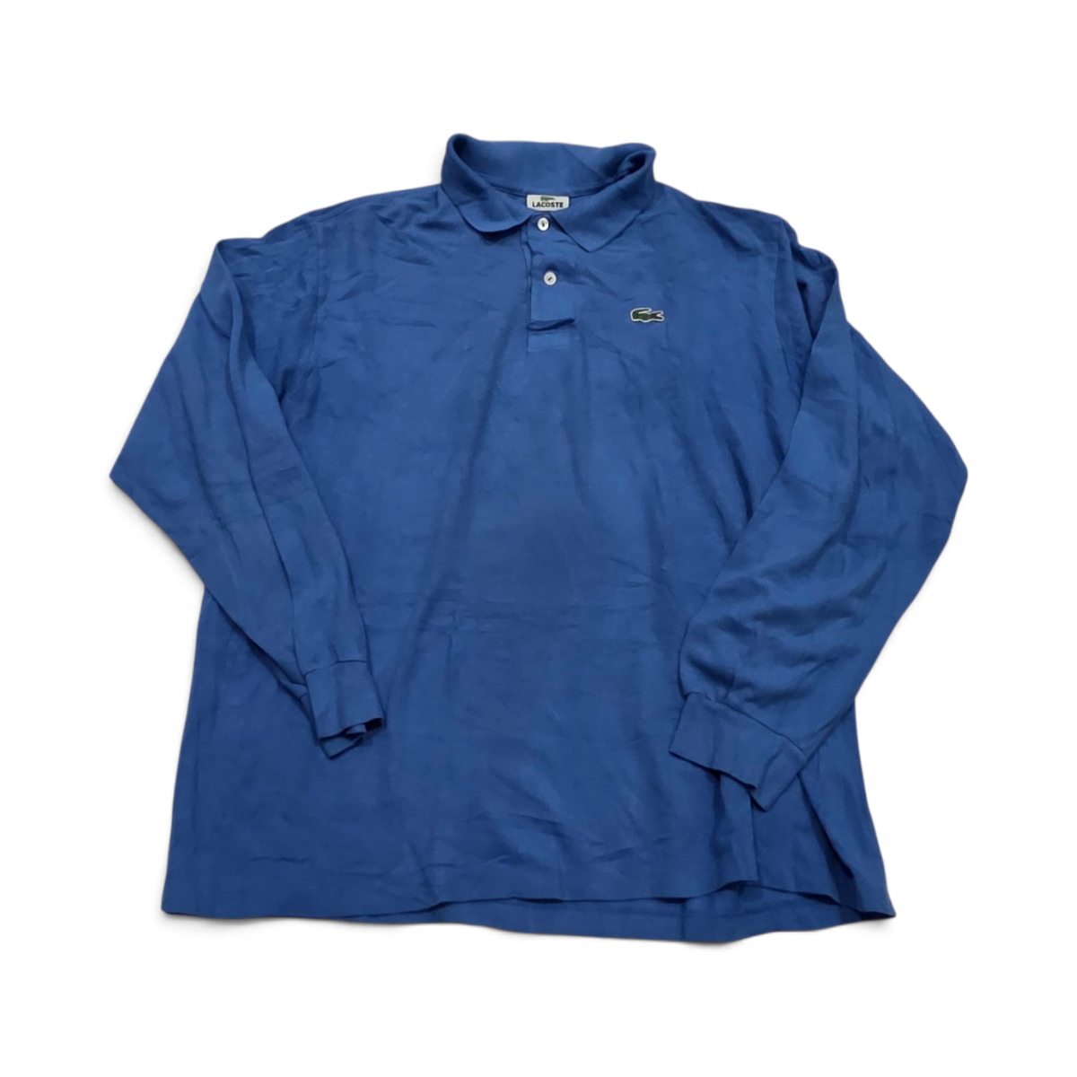 Playera Lacoste 2xl Fr 7 Polo Azul Manga Larga (Usado)