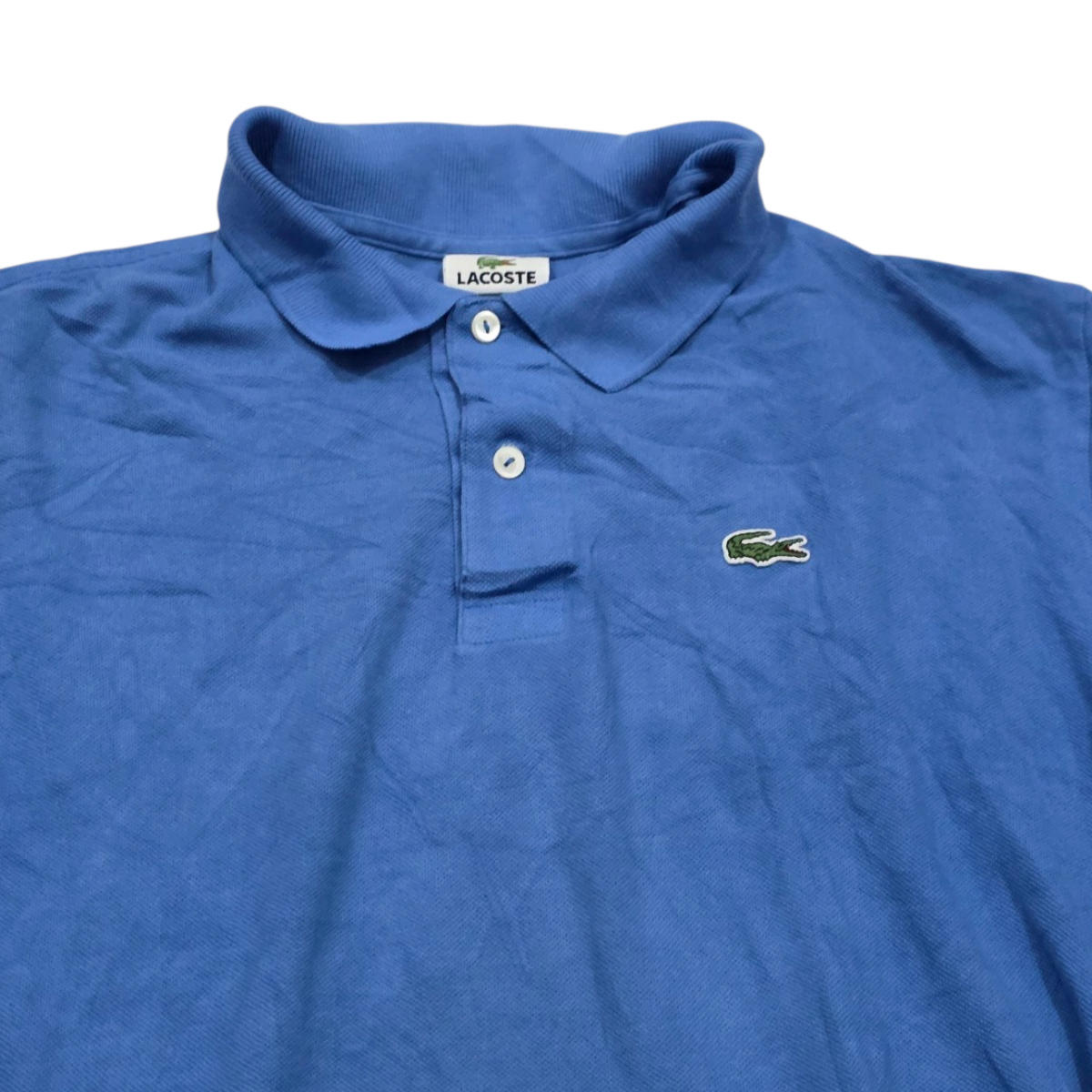 Playera Lacoste 2xl Fr 7 Polo Azul Manga Larga (Usado)