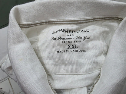 Playera Banana Republic 2xl Polo Blanco (Usado)