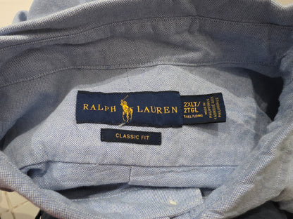 Camisa Ralph Lauren 2xlt Classic Fit Azul Pony Colores (Usado)