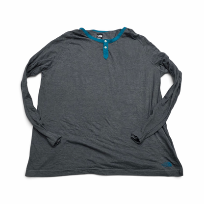 Playera The North Face 2xl Gris Manga Larga (Usado)