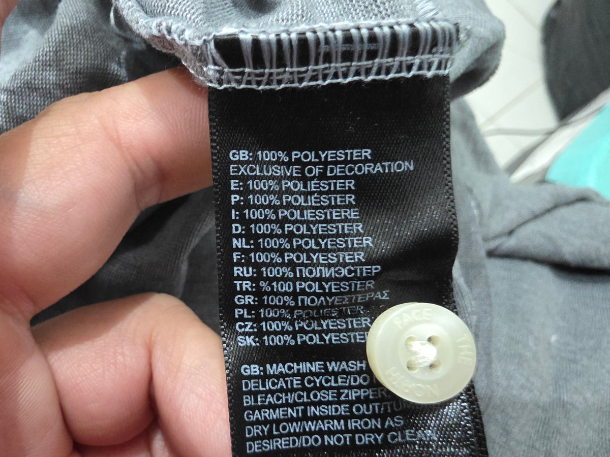 Playera The North Face 2xl Gris Manga Larga (Usado)