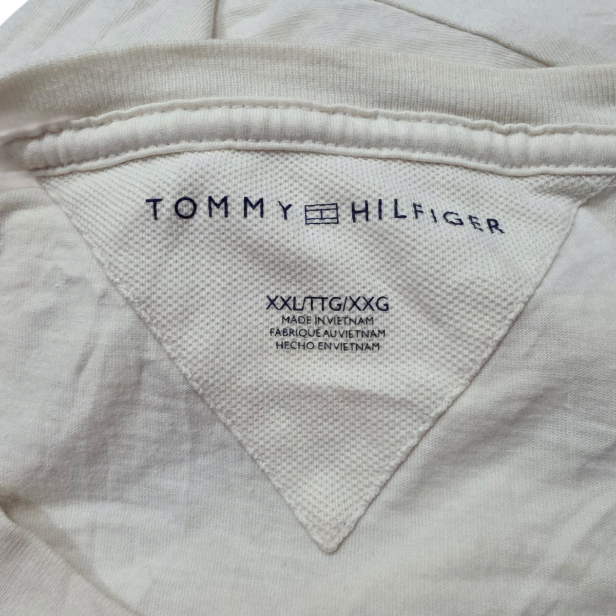 Playera Tommy Hilfiger 2xl Beige (Usado)