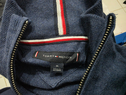 Sueter Tommy Hilfiger Mediana M Azul Marino Cierre Corto (Usado)