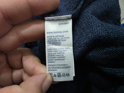 Sueter Tommy Hilfiger Mediana M Azul Marino Cierre Corto (Usado)