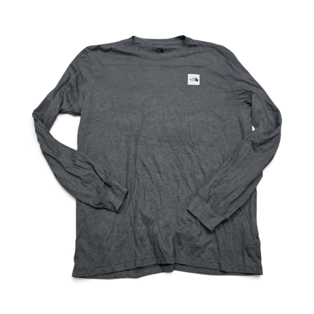 Playera The North Face Mediana M Gris Manga Larga (Usado)