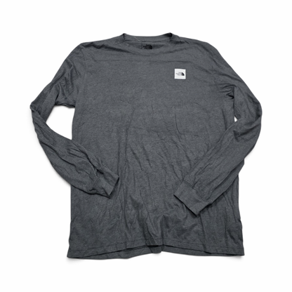 Playera The North Face Mediana M Gris Manga Larga (Usado)
