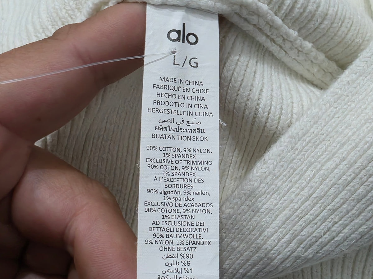 Sudadera Alo Yoga Grande L Gorro Hueso (Usado)