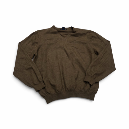 Sueter Brooks Brothers Xgrande Xl Café Lana Cuello V (Usado)