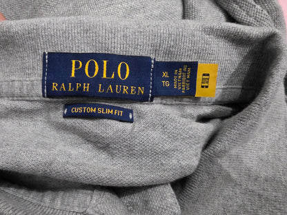 Playera Polo Ralph Lauren Xgrande Custom Slim Gris Big Pony (Usado)