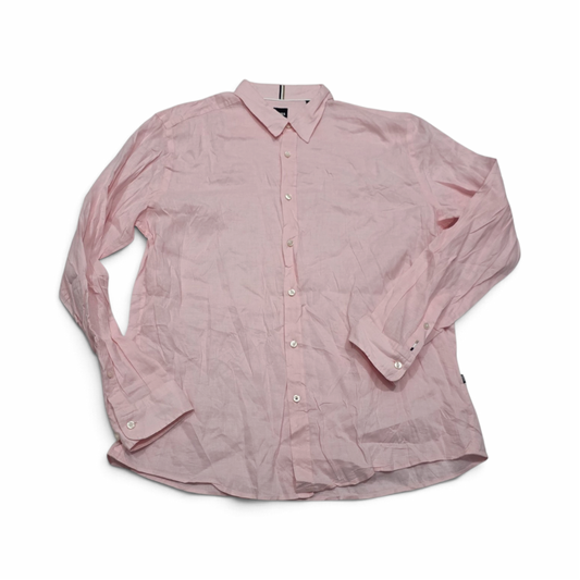 Camisa Boss Xgrande Xl Slimfit Rosa (Usado)