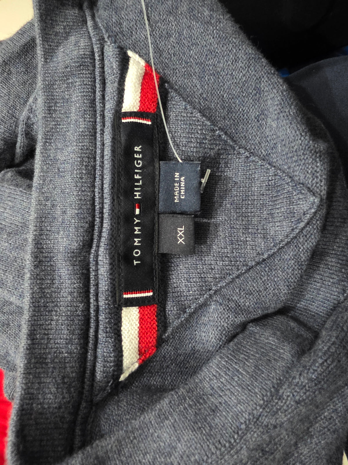 Sueter Tommy Hilfiger 2xl Azul Marino Cuello Redondo (Usado)