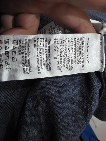 Sueter Tommy Hilfiger 2xl Azul Marino Cuello Redondo (Usado)