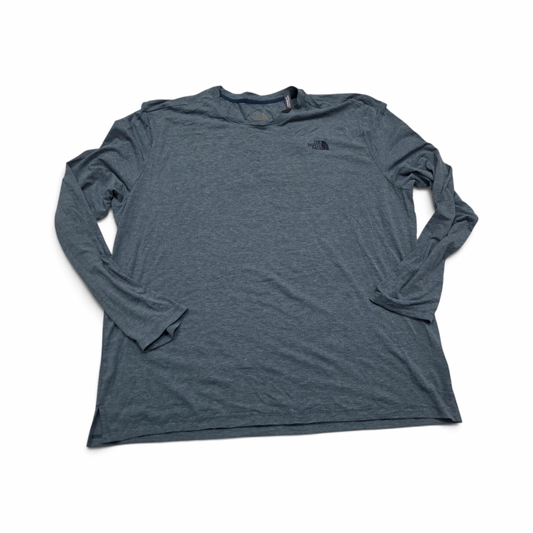 Playera The North Face 2xl Azul Standard Fit Manga Larga (NUEVO)