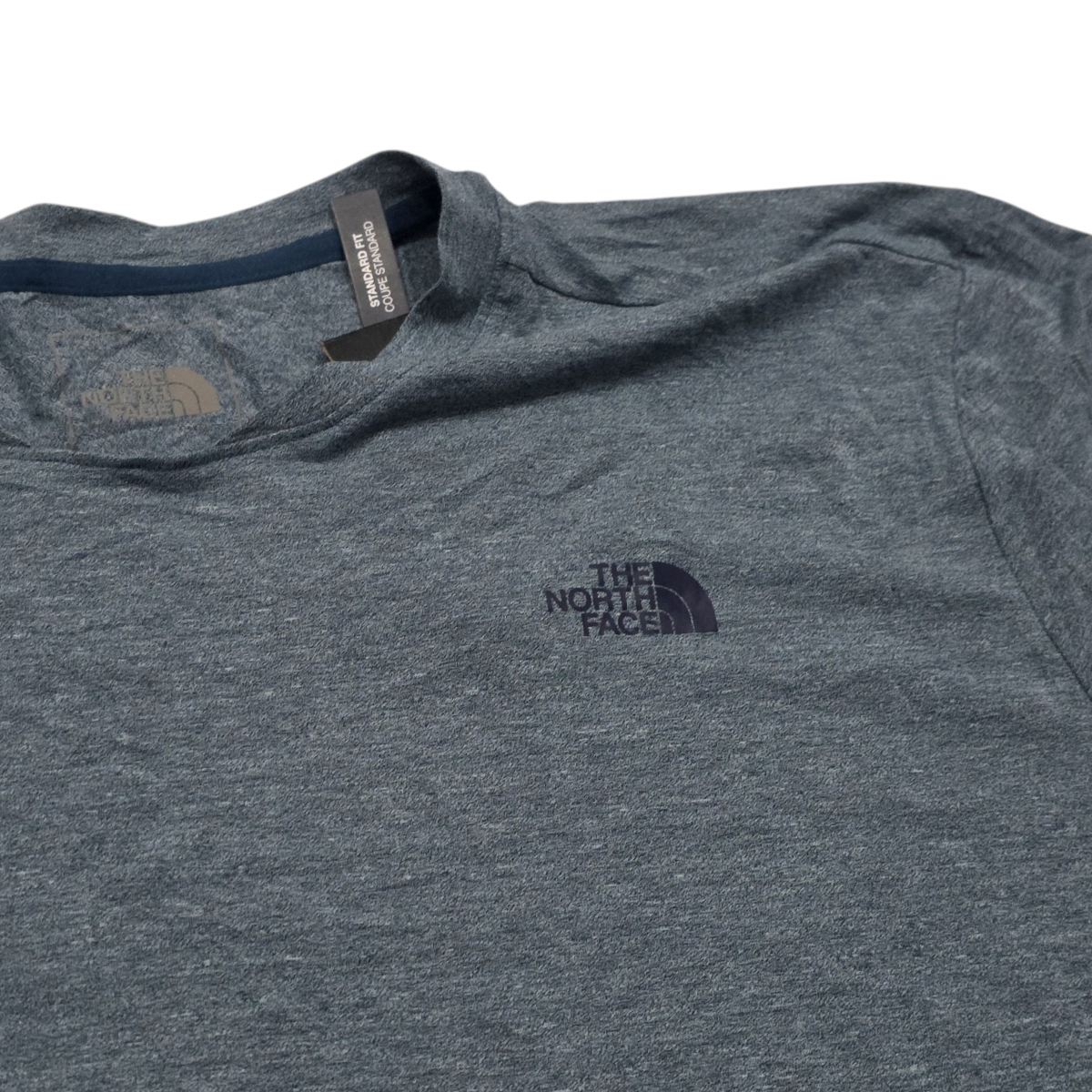 Playera The North Face 2xl Azul Standard Fit Manga Larga (NUEVO)