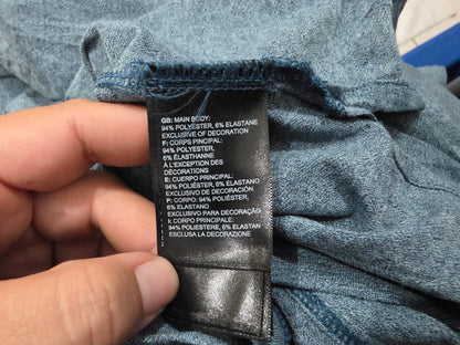 Playera The North Face 2xl Azul Standard Fit Manga Larga (NUEVO)