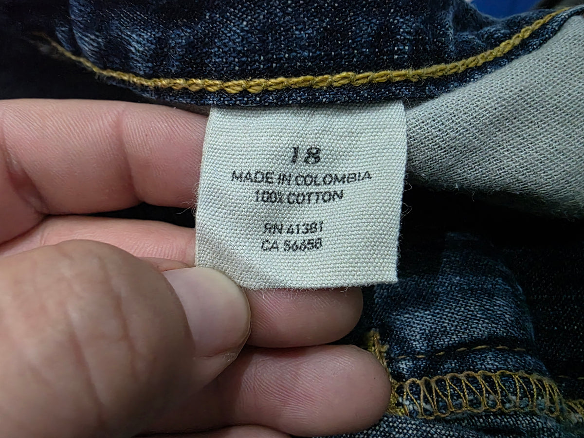 Pantalon Ralph Lauren Adolescente 18 Recto Azul Mezclilla (Usado)