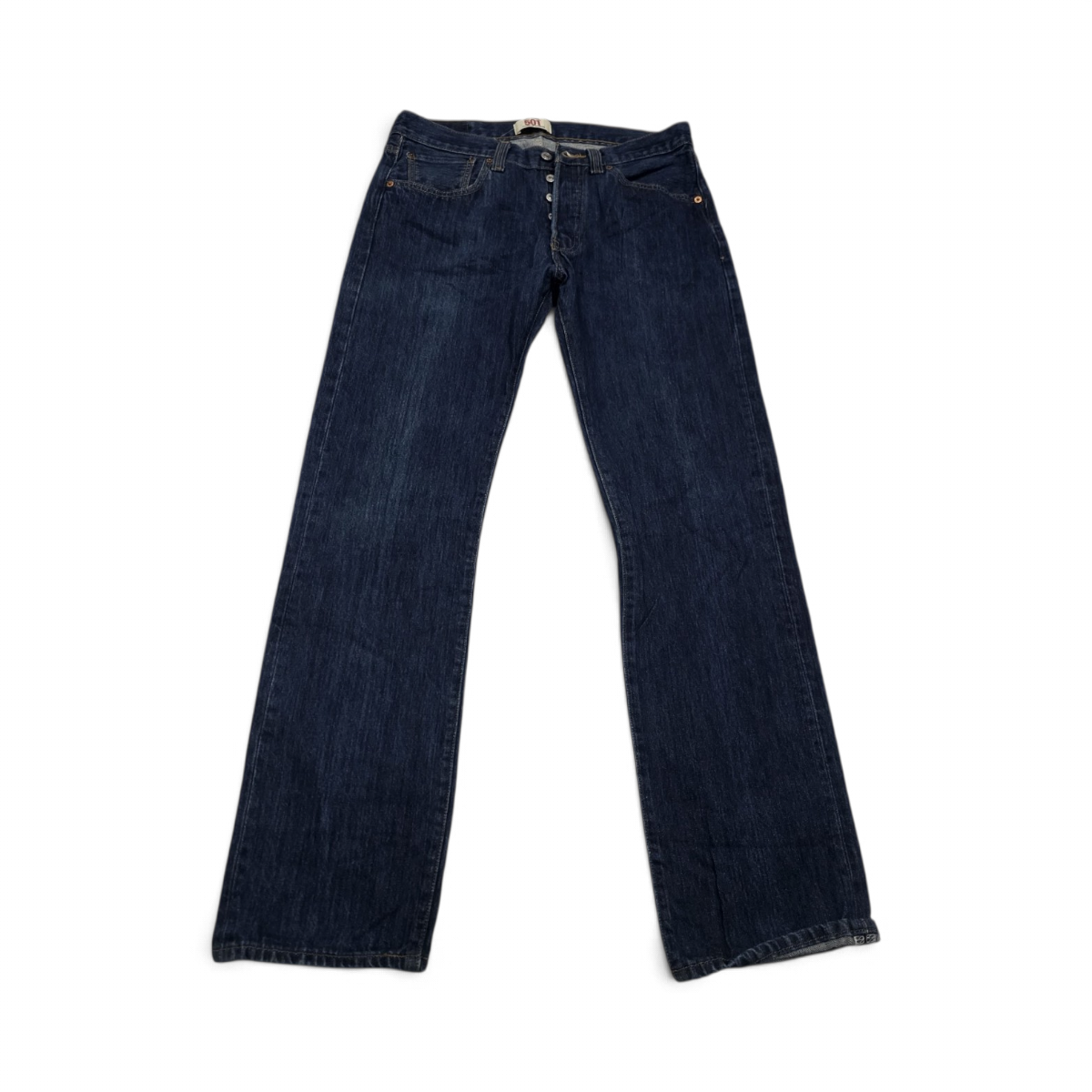 Pantalon Levis 501 32x34 Recto Azul Marin (Usado)