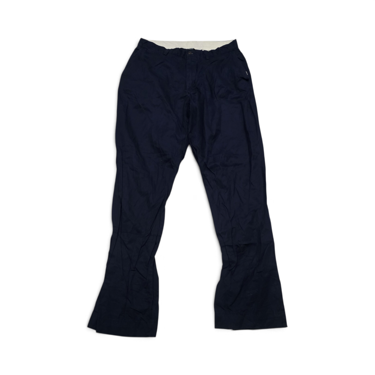 Pantalon Ralph Lauren 33x32 Recto Azul Marino Casual (Usado)