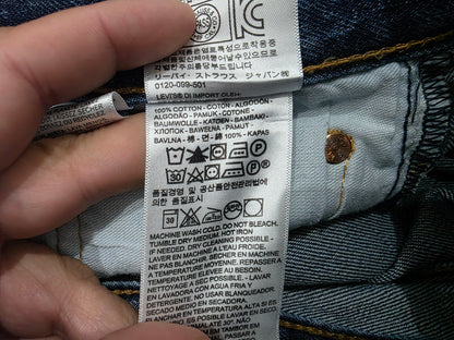 Pantalon Levis 501 34x30 Recto Clasico Azul Marino (Usado)