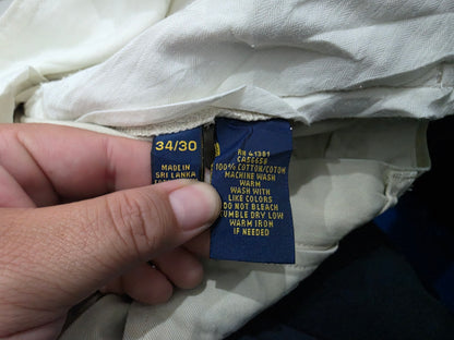 Pantalon Ralph Lauren 34x30 Beige Loose Fit (Usado)