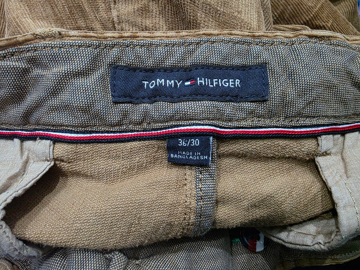 Pantalon Tommy Hilfiger 36x30 Recto Pana Cafe (Usado)