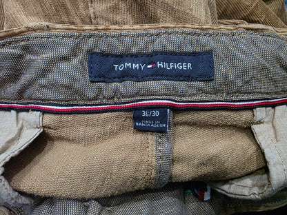Pantalon Tommy Hilfiger 36x30 Recto Pana Cafe (Usado)