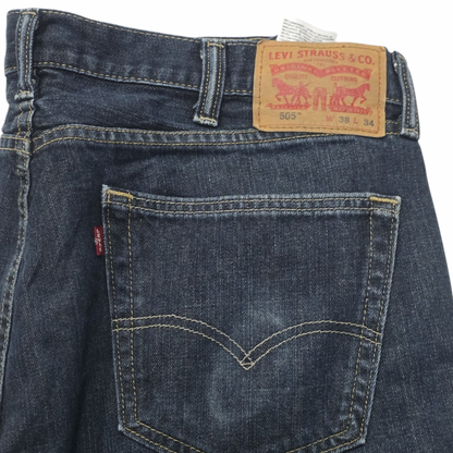 Pantalon Levis 505 38x34 Recto Azul Oscuro (Usado)