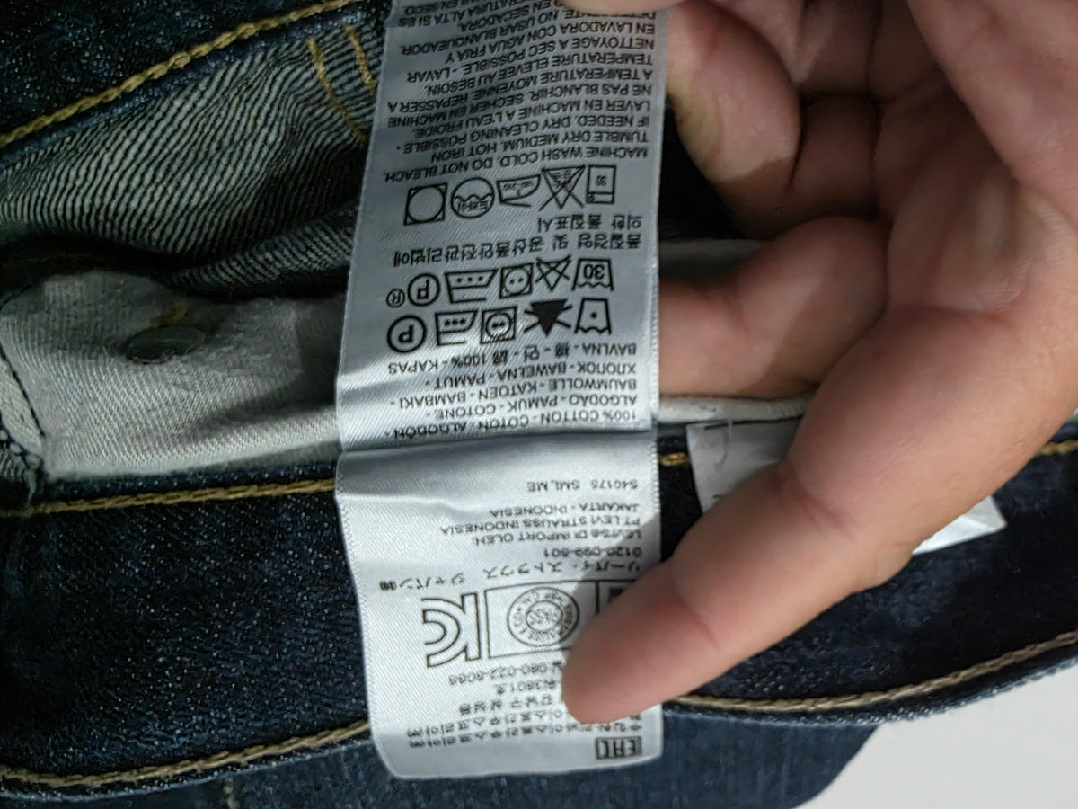Pantalon Levis 505 38x34 Recto Azul Oscuro (Usado)