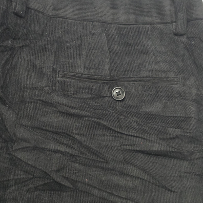 Pantalon Tommy Hilfiger 40x30 Recto Negro Pana (Usado)