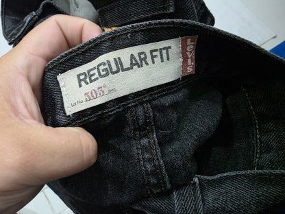 Pantalon Levis 505 38x30 Recto Negro Deslavado (Usado)