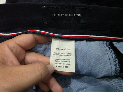 Pantalon Tommy Hilfiger 40x32 Recto Negro Stretch (Usado)
